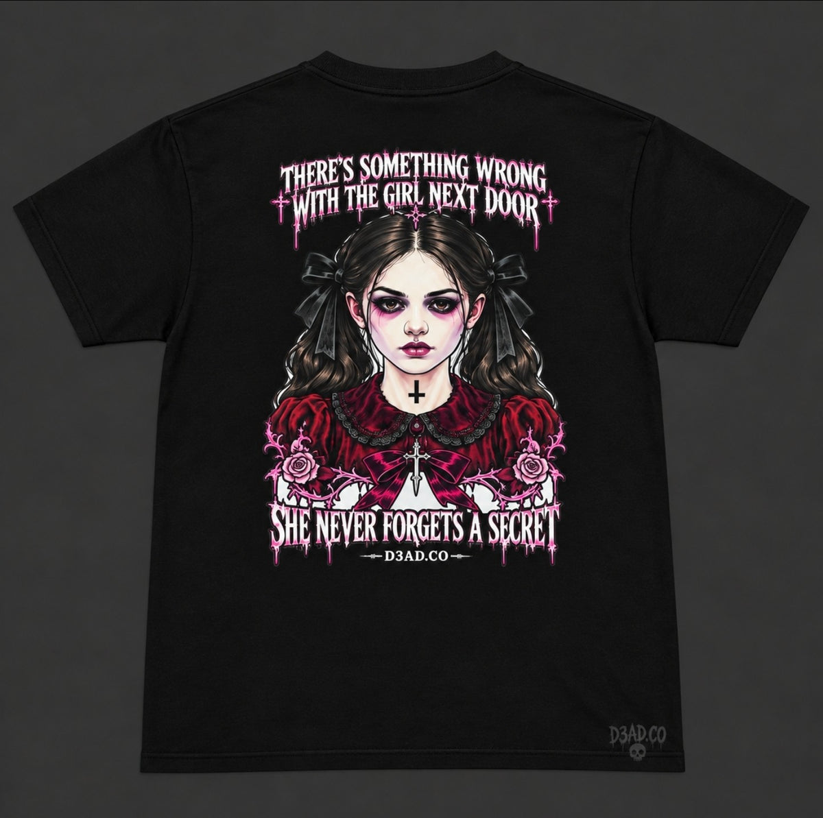 D3AD.CO Logo T-Shirt - “THERE'S SOMETHING WRONG TEE"