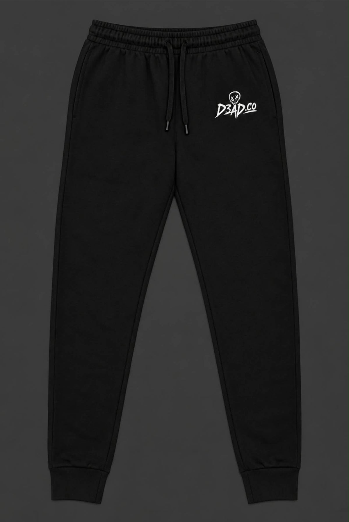 D3AD.CO Logo Black Essential Joggers